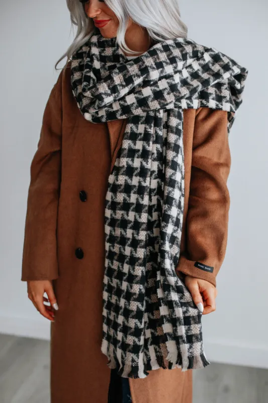 Bronte Houndstooth Scarf sold by Wild Oak Boutique