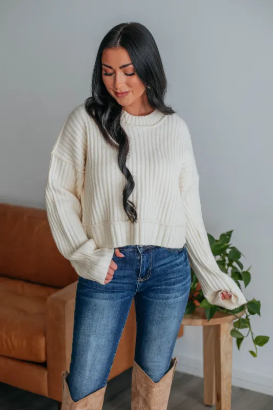 Martina Ribbed Sweater sold by Wild Oak Boutique