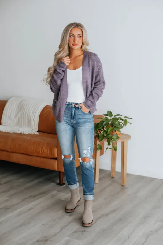 Mariana Cardigan - Smoke sold by Wild Oak Boutique