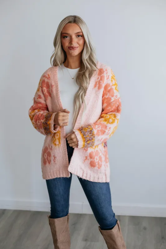 Amali Cardigan - Peach Mix sold by Wild Oak Boutique