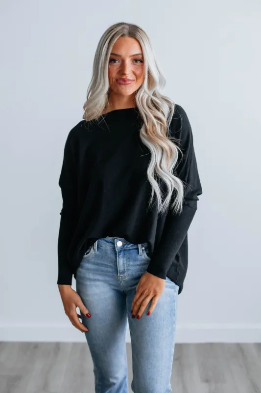 Edella Sweater - Black sold by Wild Oak Boutique