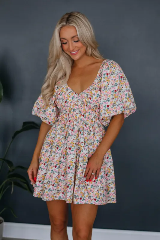 Kourtney Floral Dress sold by Wild Oak Boutique