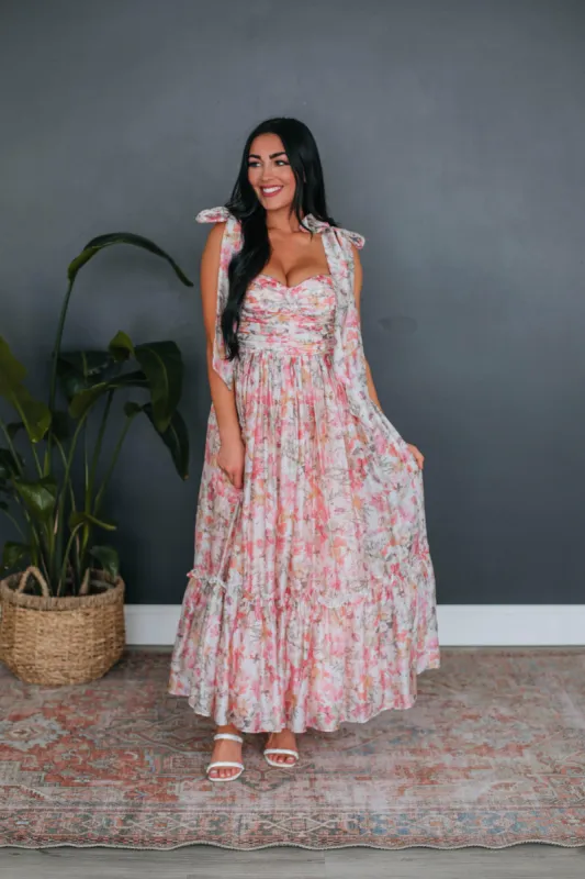 Wrenly Floral Dress sold by Wild Oak Boutique