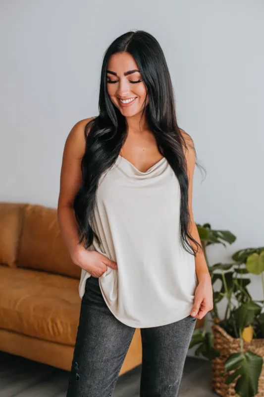 Girls Night Out Tank - Almond sold by Wild Oak Boutique