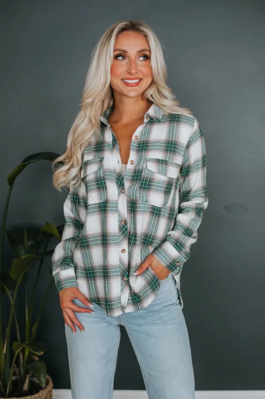 Bristol Flannel - Hunter Green Mix sold by Wild Oak Boutique