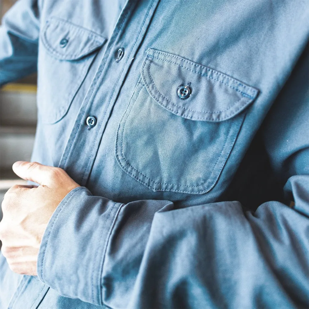 Walsh Work Shirt - 8 oz. Brushed Canvas - Atlantic sold by Grown & Sewn