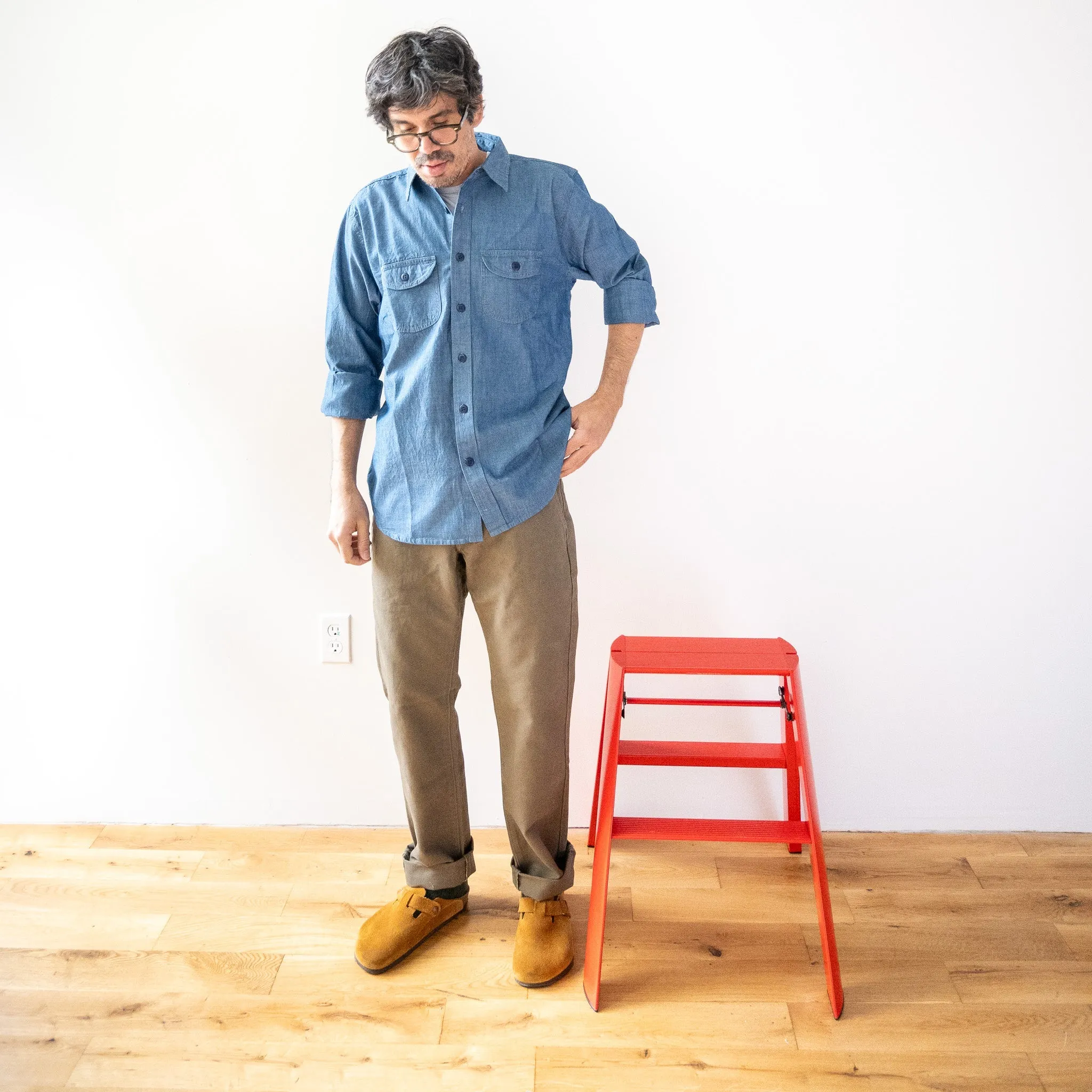 Walsh Work Shirt - 6 oz Rinsed Chambray sold by Grown & Sewn product image thumbnail 3