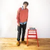 French Terry Sweatshirt - Faded Red sold by Grown & Sewn