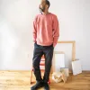French Terry Sweatshirt - Faded Red sold by Grown & Sewn