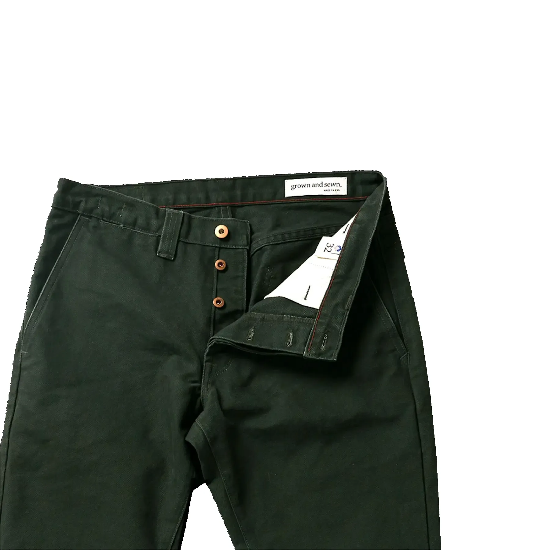 Foundation Canvas Pant - Evergreen sold by Grown & Sewn product image thumbnail 5