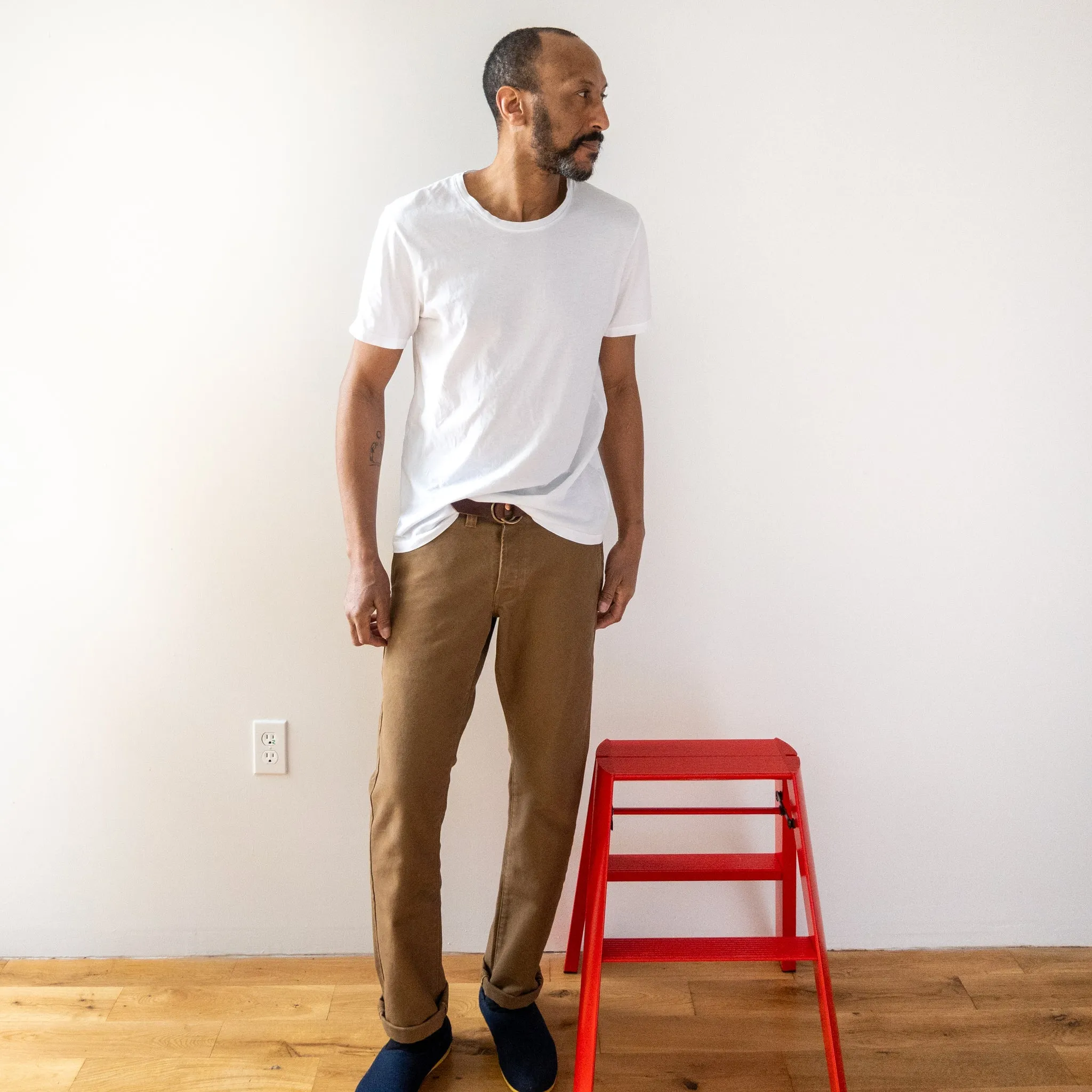 Lightweight Ringspun Short Sleeve Tee - White sold by Grown & Sewn product image thumbnail 2