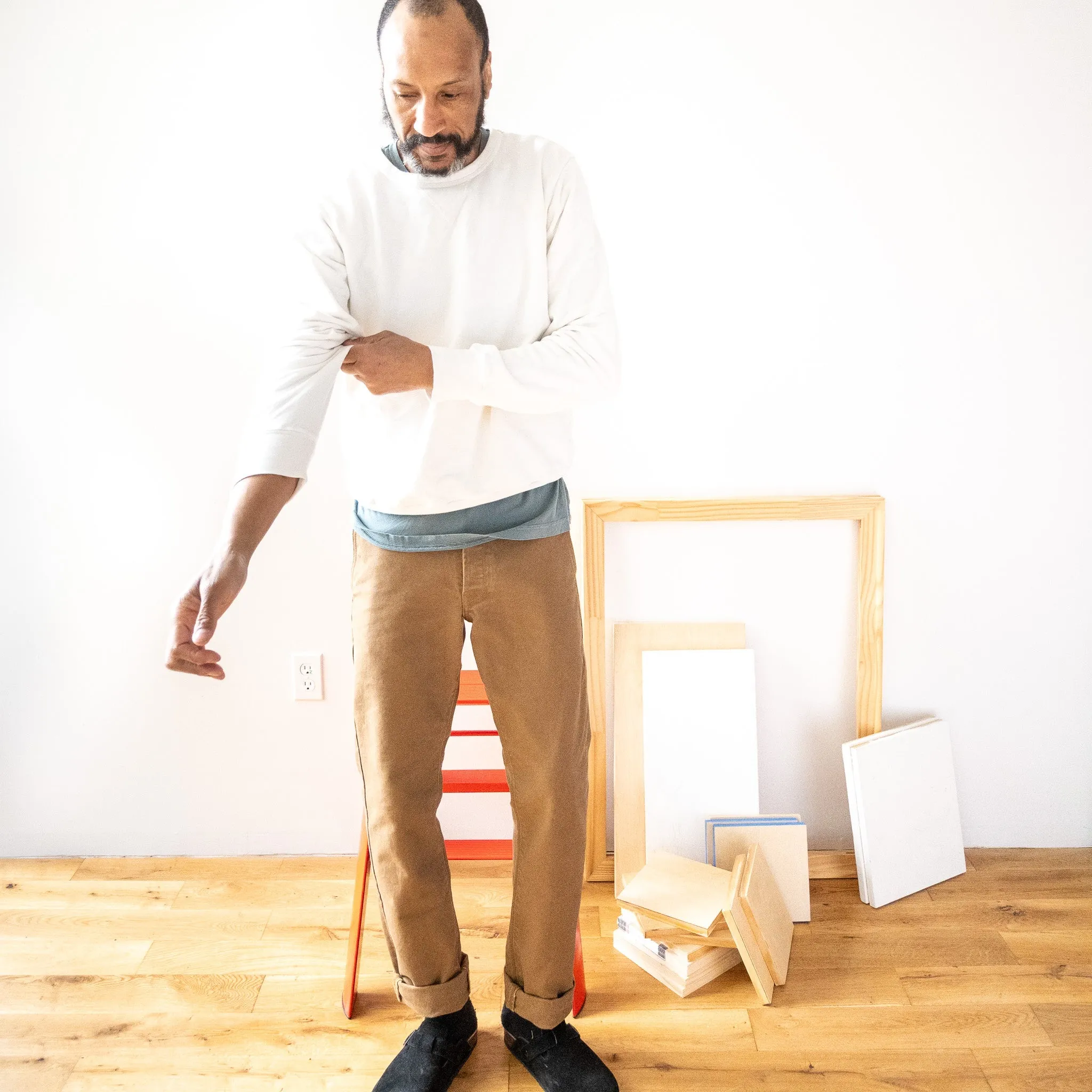 French Terry Sweatshirt - Natural sold by Grown & Sewn product image thumbnail 3