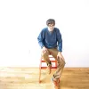 French Terry Sweatshirt - Navy sold by Grown & Sewn