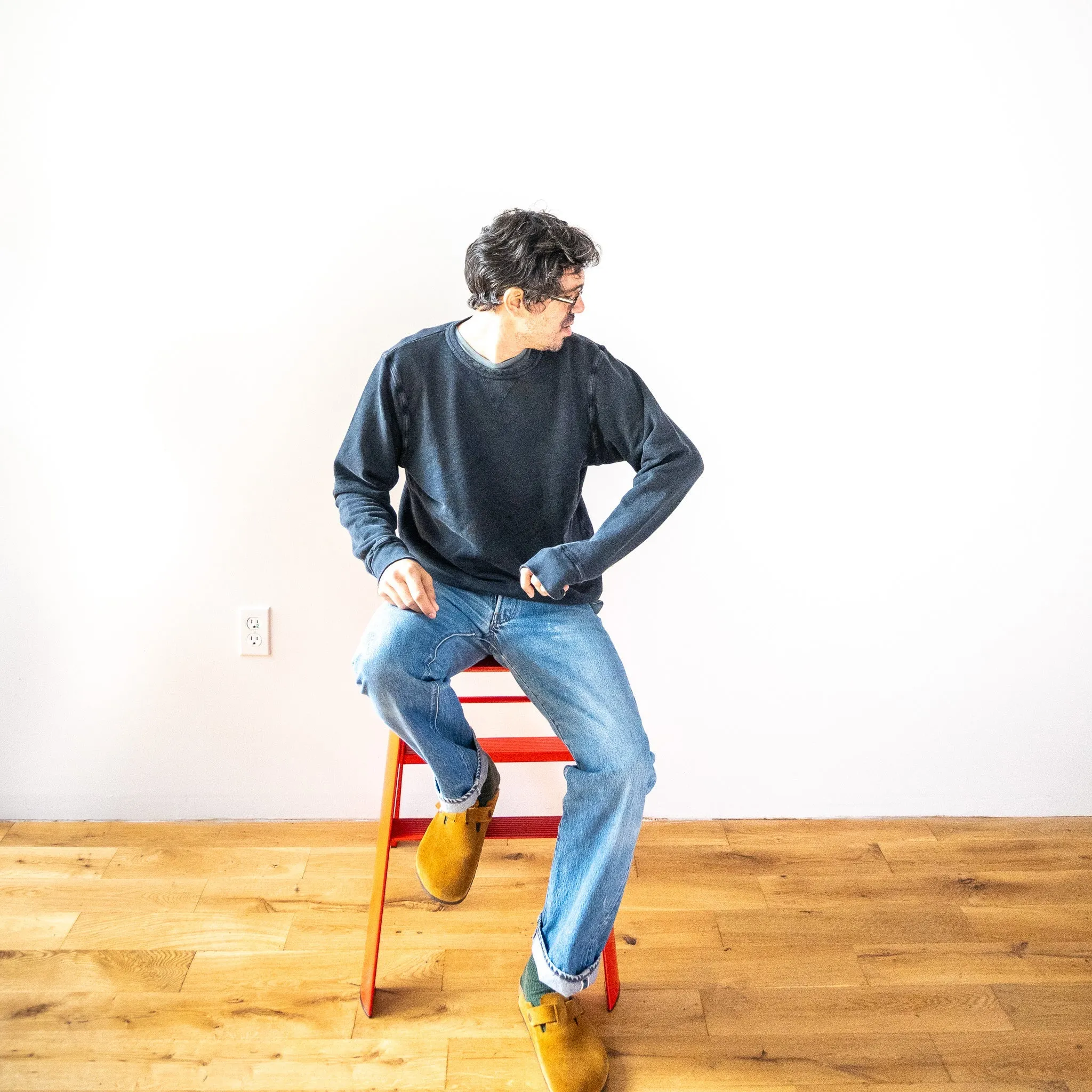 French Terry Sweatshirt - Black sold by Grown & Sewn product image thumbnail 2