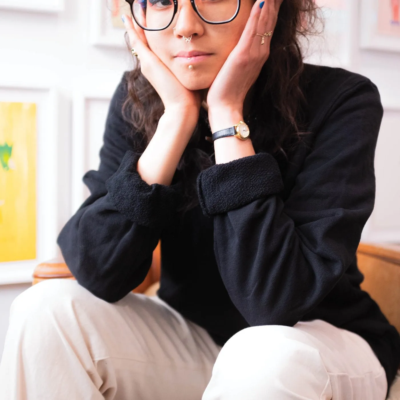 French Terry Sweatshirt - Black sold by Grown & Sewn product image thumbnail 4