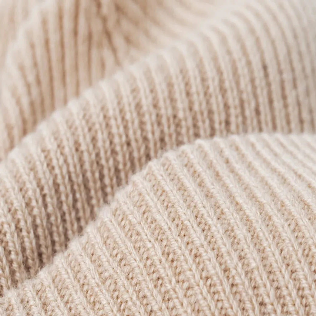 Merino Wool / Cashmere Beanie - Natural sold by Grown & Sewn product image thumbnail 2