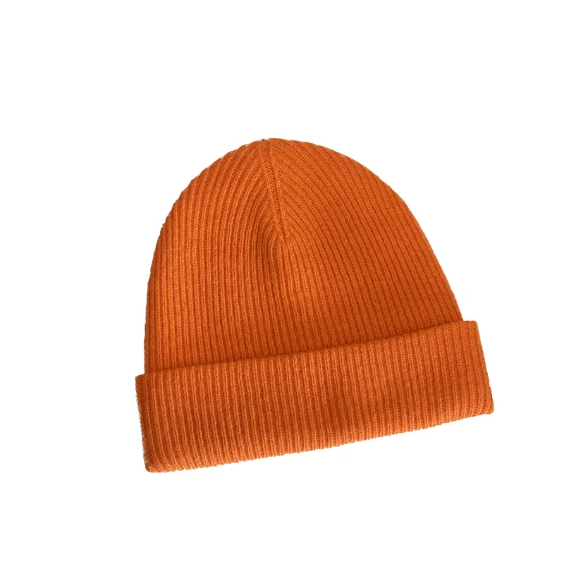 Merino Wool / Cashmere Beanie - Orange sold by Grown & Sewn