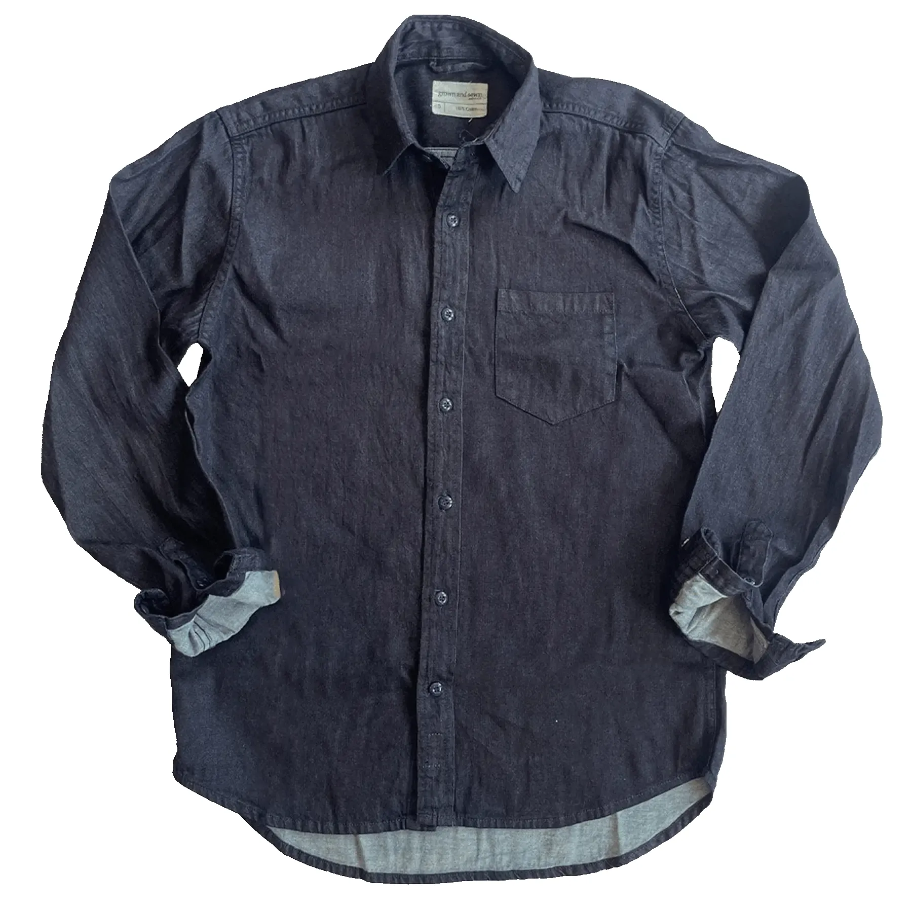 Dean Natural Indigo Shirt - Twill sold by Grown & Sewn product image thumbnail 2