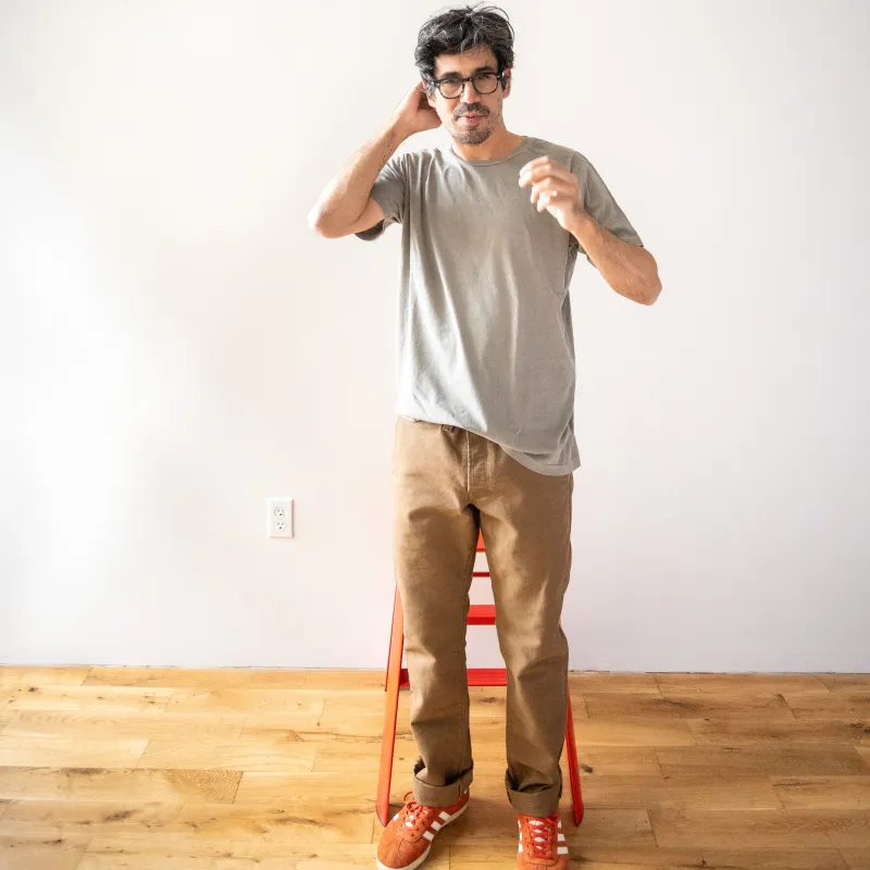 Lightweight Ringspun Short Sleeve Tee - Ash sold by Grown & Sewn