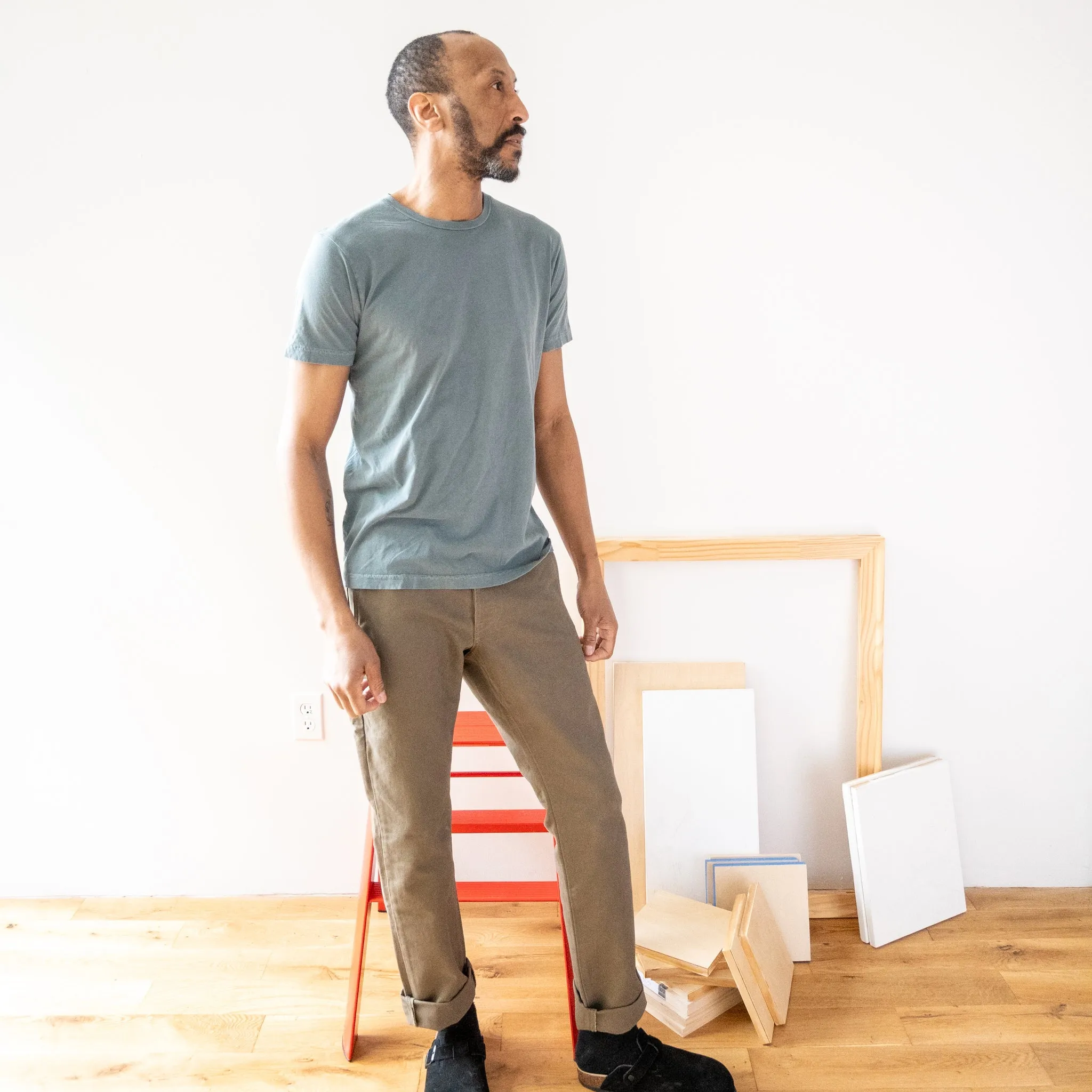 Lightweight Ringspun Short Sleeve Tee - Sage sold by Grown & Sewn product image thumbnail 2