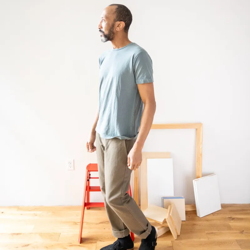 Lightweight Ringspun Short Sleeve Tee - Sage sold by Grown & Sewn