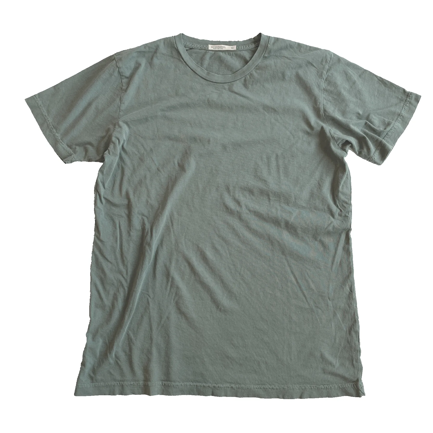 Lightweight Ringspun Short Sleeve Tee - Sage sold by Grown & Sewn product image thumbnail 3