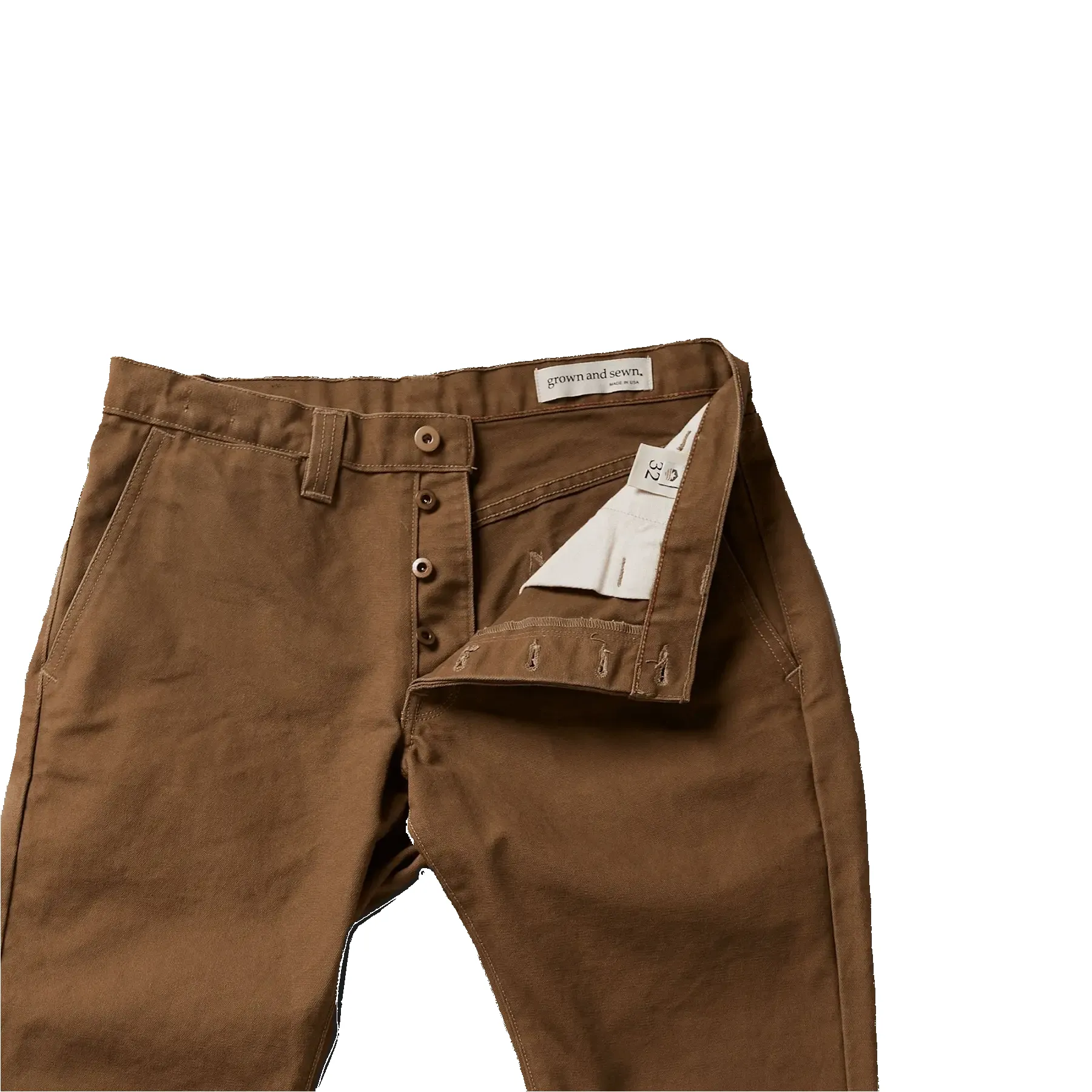Foundation Canvas Pant - Barley sold by Grown & Sewn product image thumbnail 5