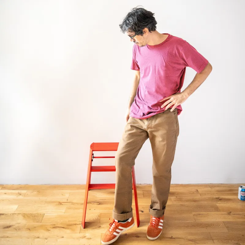 Lightweight Ringspun Short Sleeve Tee - Burgundy sold by Grown & Sewn