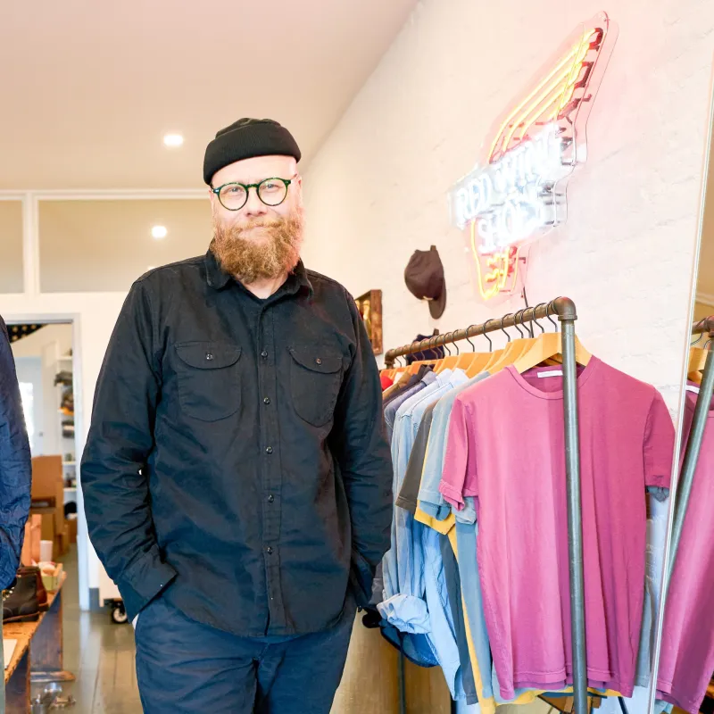 Walsh Work Shirt - 8 oz. Brushed Canvas - Black sold by Grown & Sewn