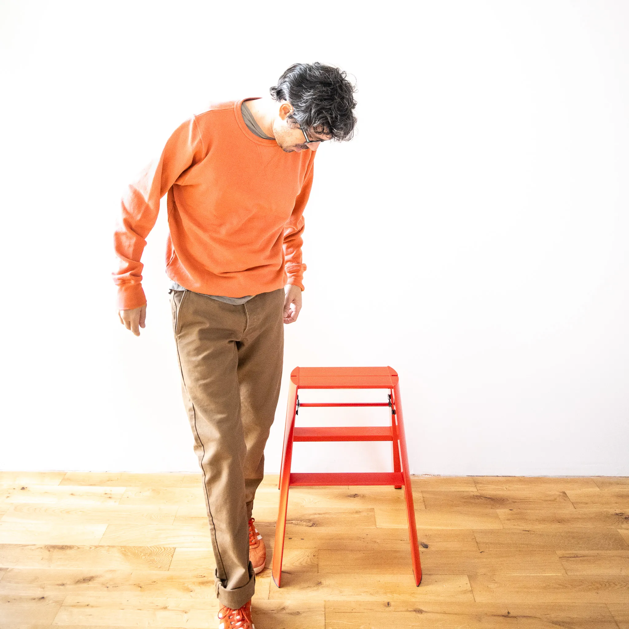 French Terry Sweatshirt - Faded Orange sold by Grown & Sewn