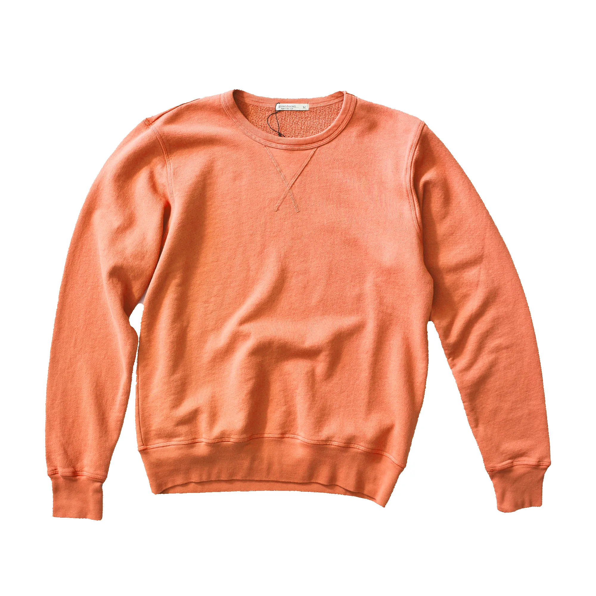 French Terry Sweatshirt - Faded Orange sold by Grown & Sewn product image thumbnail 4