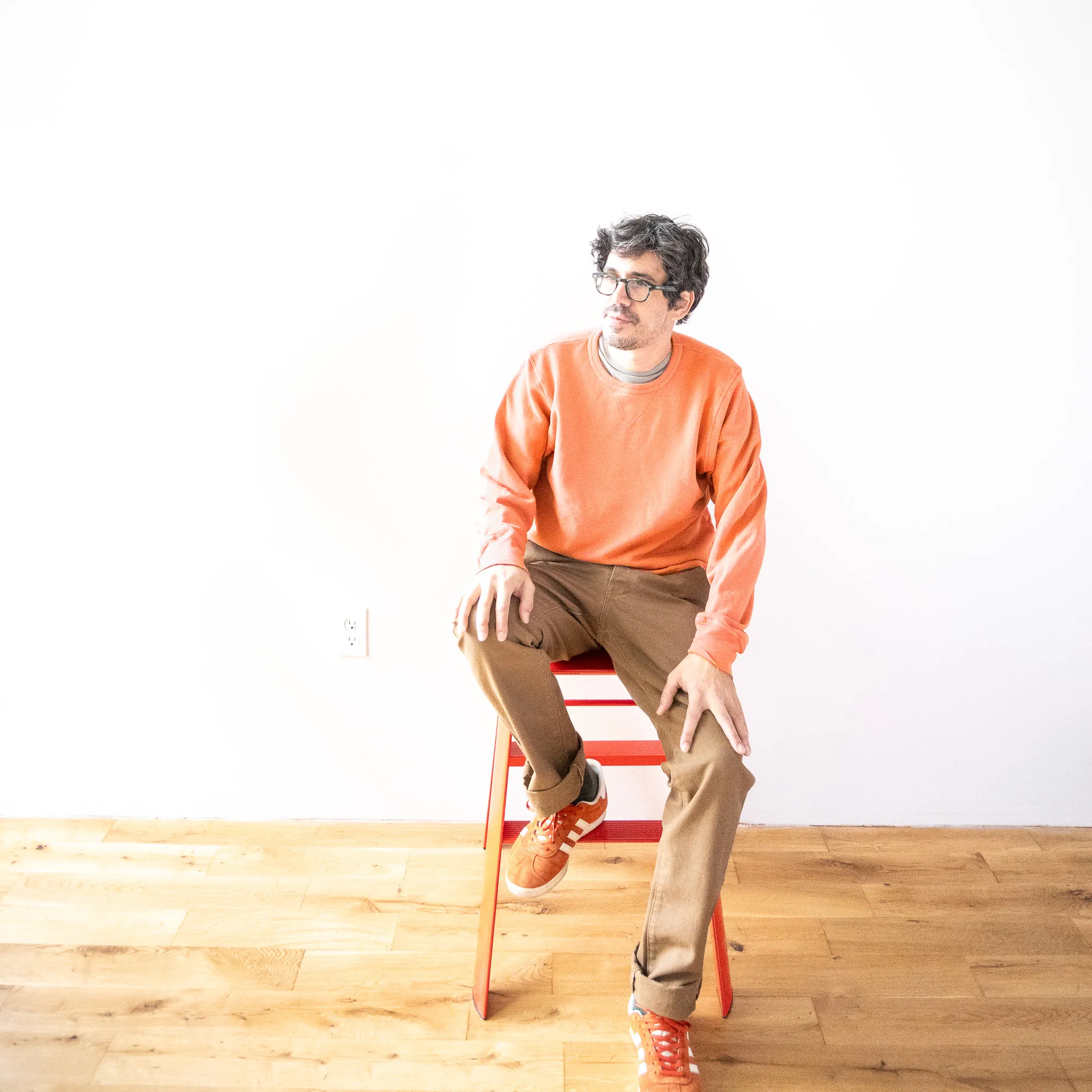 French Terry Sweatshirt - Faded Orange sold by Grown & Sewn product image thumbnail 2