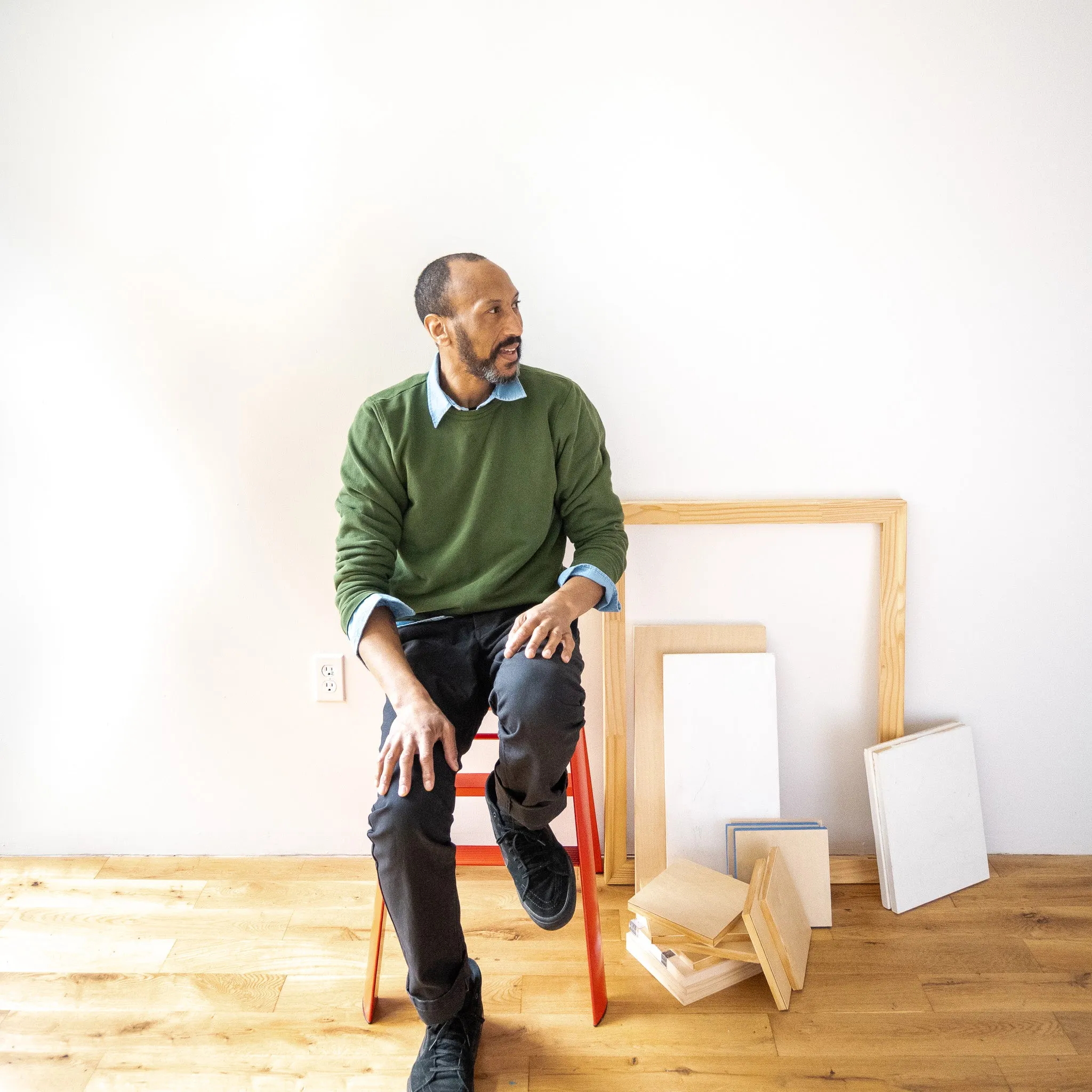 French Terry Sweatshirt - British Racing Green sold by Grown & Sewn product image thumbnail 2