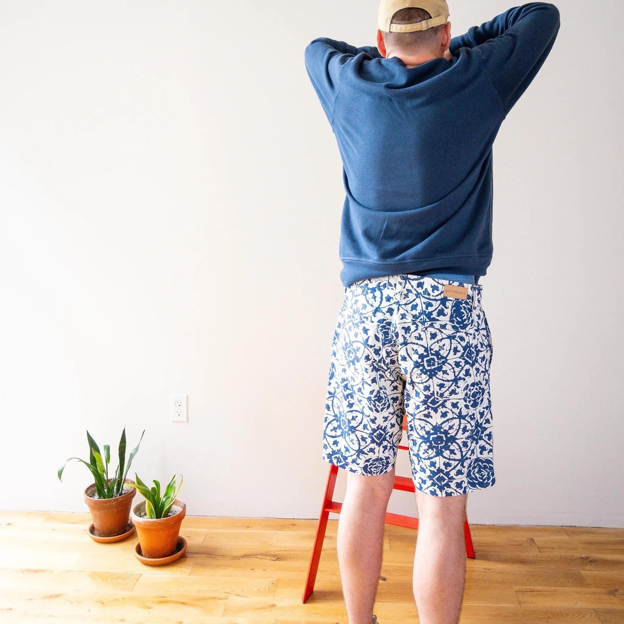 Hampton Classic Short - Batik Floral sold by Grown & Sewn product image thumbnail 2