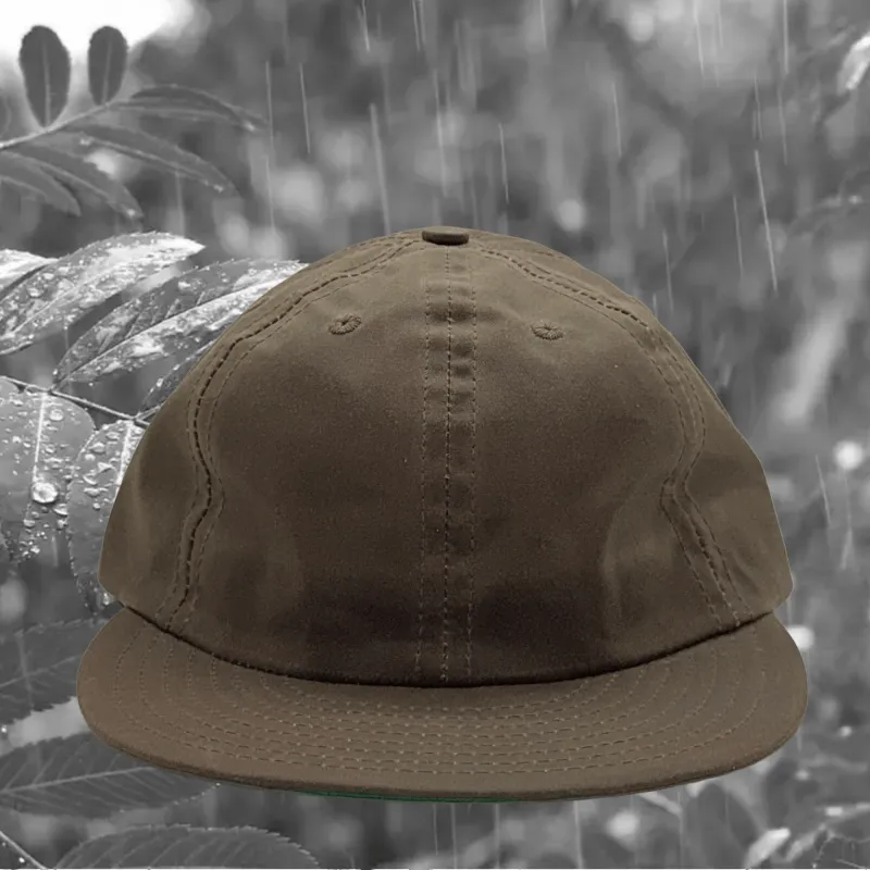 Soft Brim Ball cap -British Millerain Waxed Cotton made by Grown & Sewn