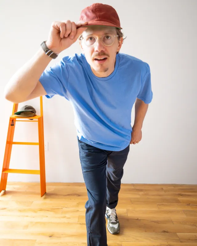 Mid Weight Short Sleeve Tee - Polo Blue sold by Grown & Sewn