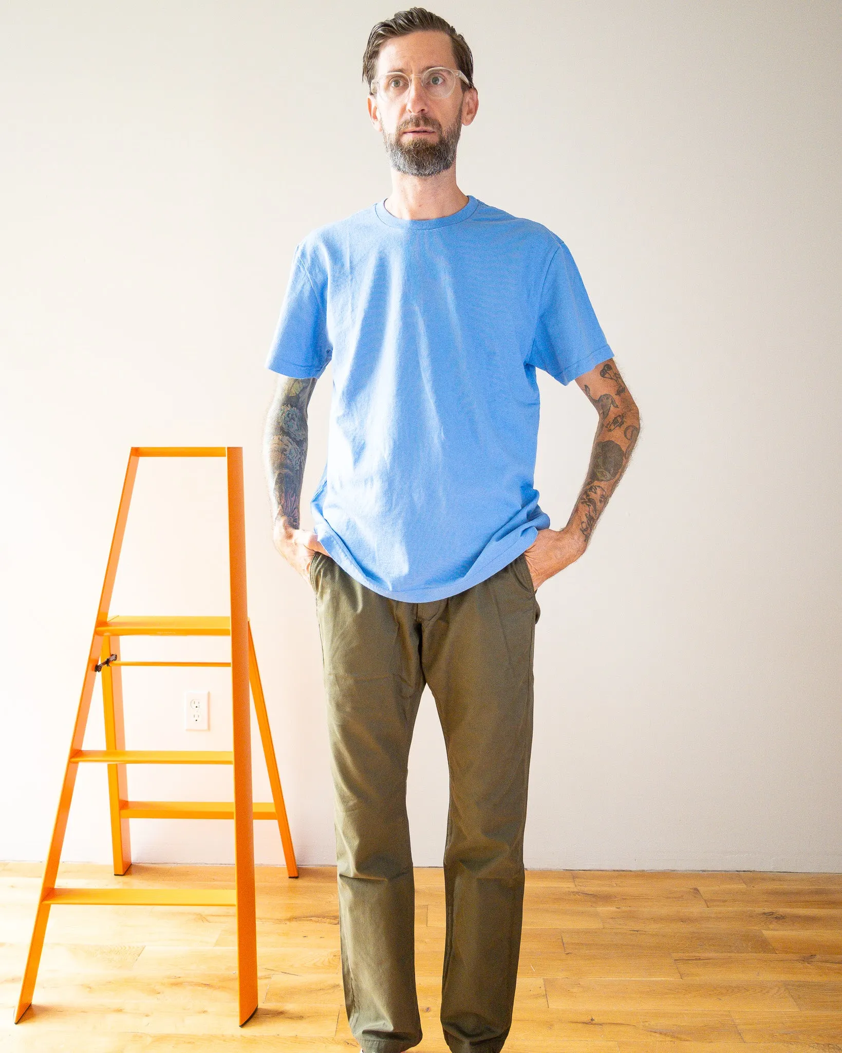 Mid Weight Short Sleeve Tee - Polo Blue sold by Grown & Sewn product image thumbnail 2