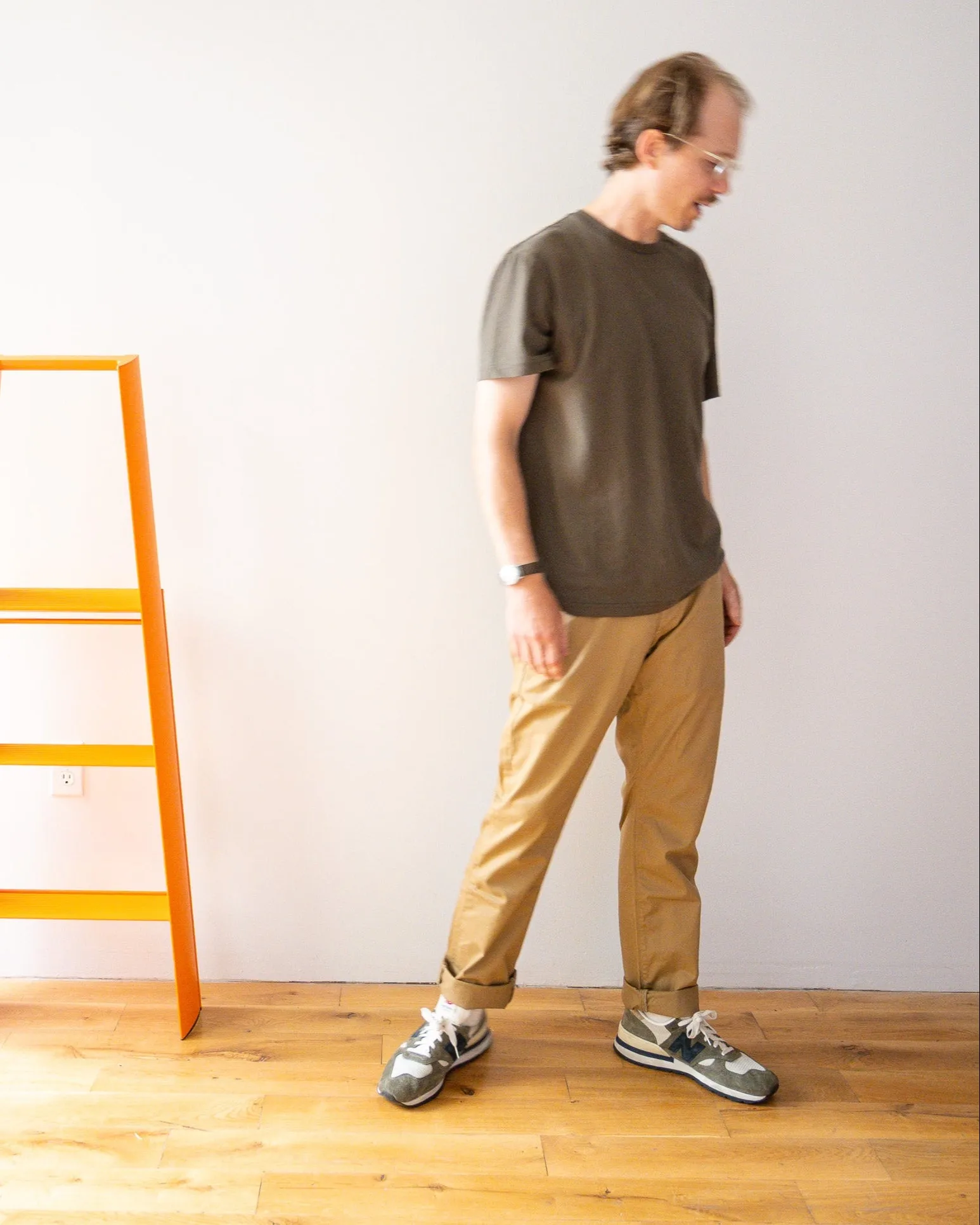 Mid Weight Short Sleeve Tee - Olive sold by Grown & Sewn product image thumbnail 2