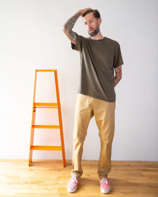 Mid Weight Short Sleeve Tee - Olive sold by Grown & Sewn