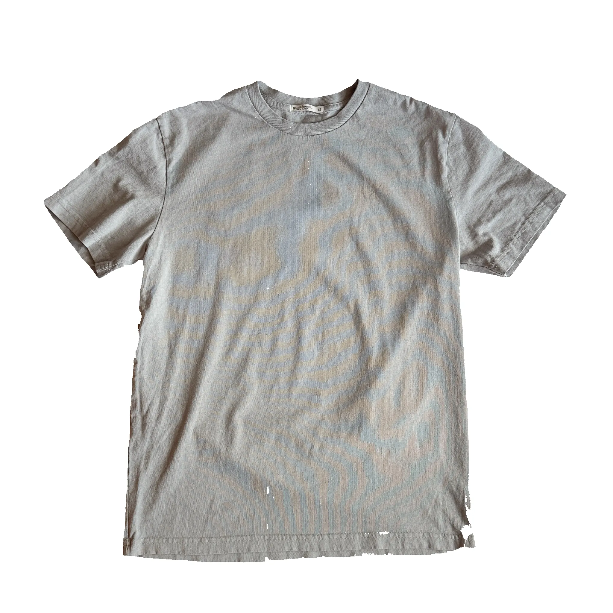 Mid Weight Short Sleeve Tee - Pewter sold by Grown & Sewn product image thumbnail 3