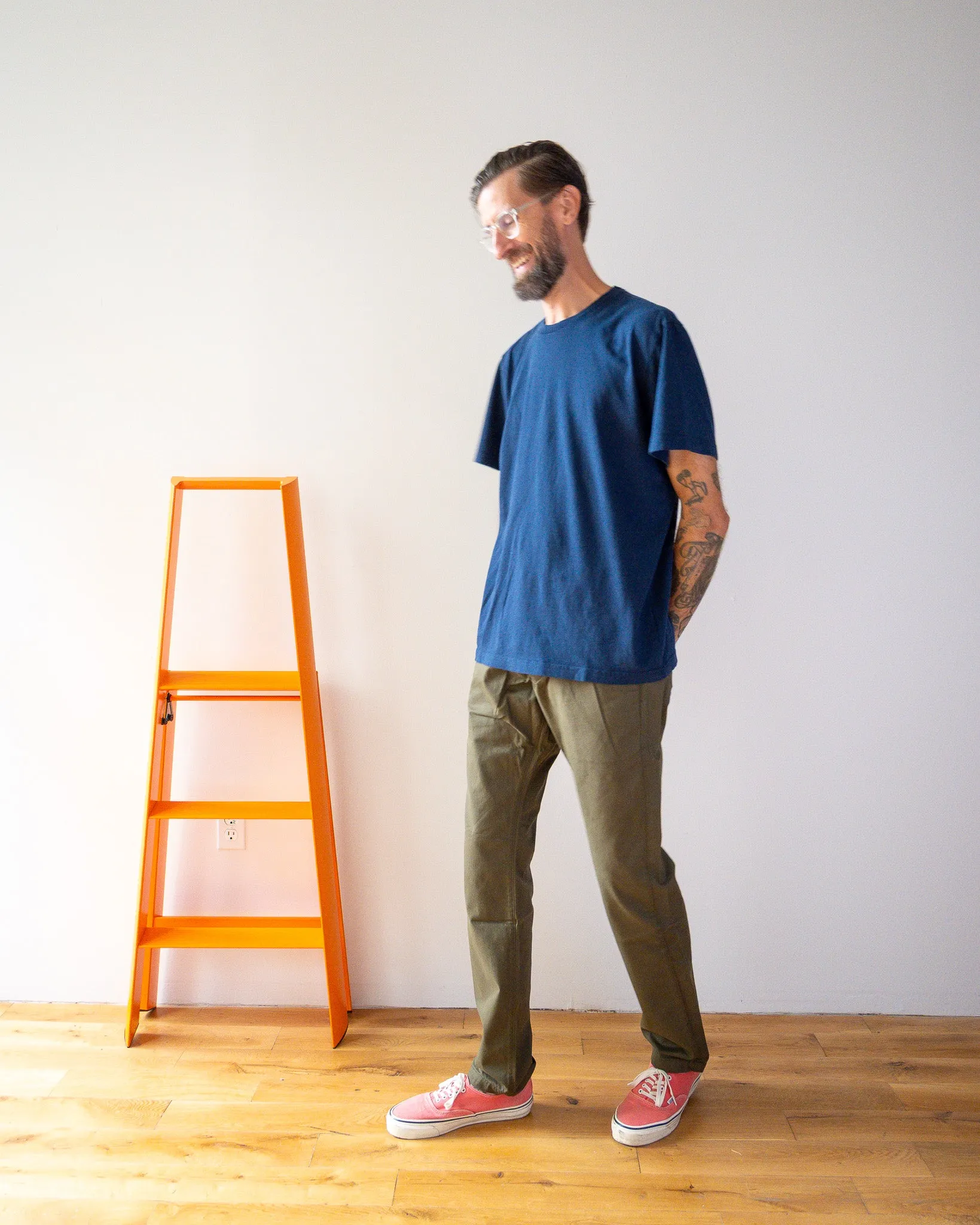 Mid Weight Short Sleeve Tee - Navy sold by Grown & Sewn product image thumbnail 2
