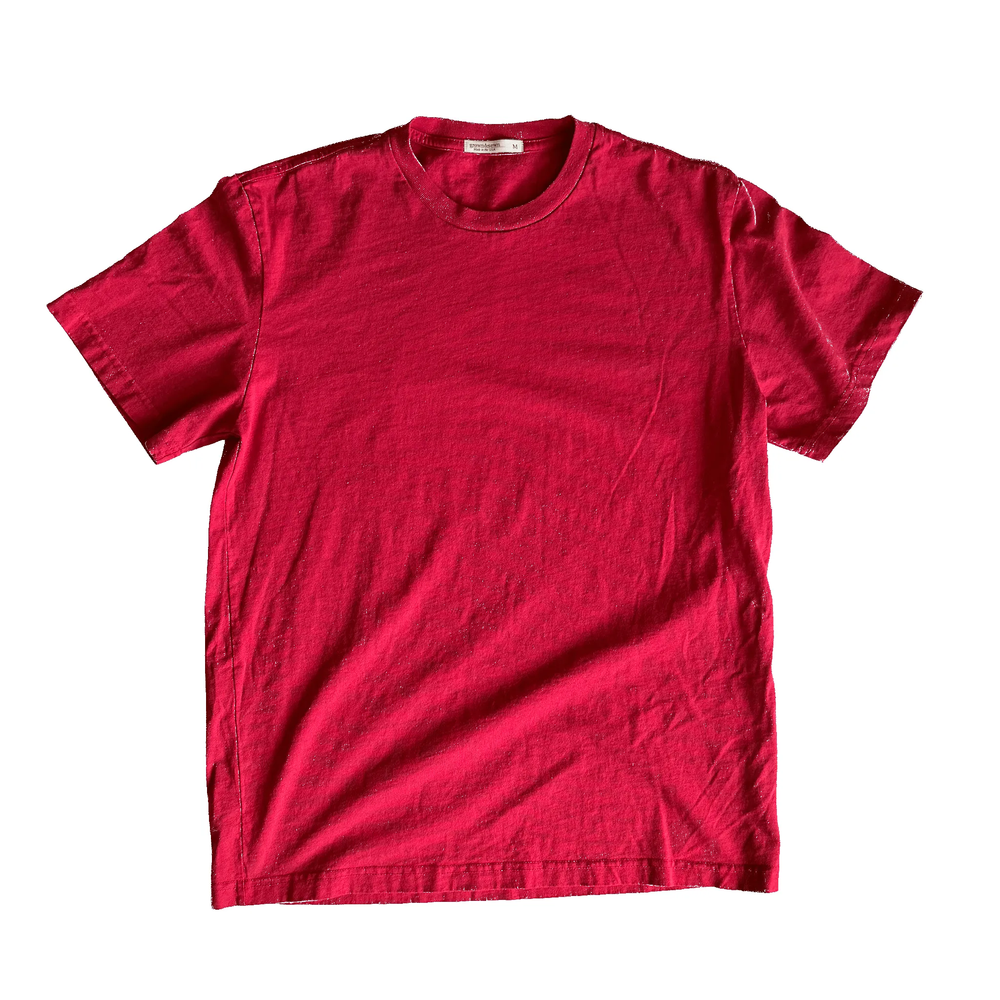 Mid Weight Short Sleeve Tee - Red sold by Grown & Sewn product image thumbnail 3