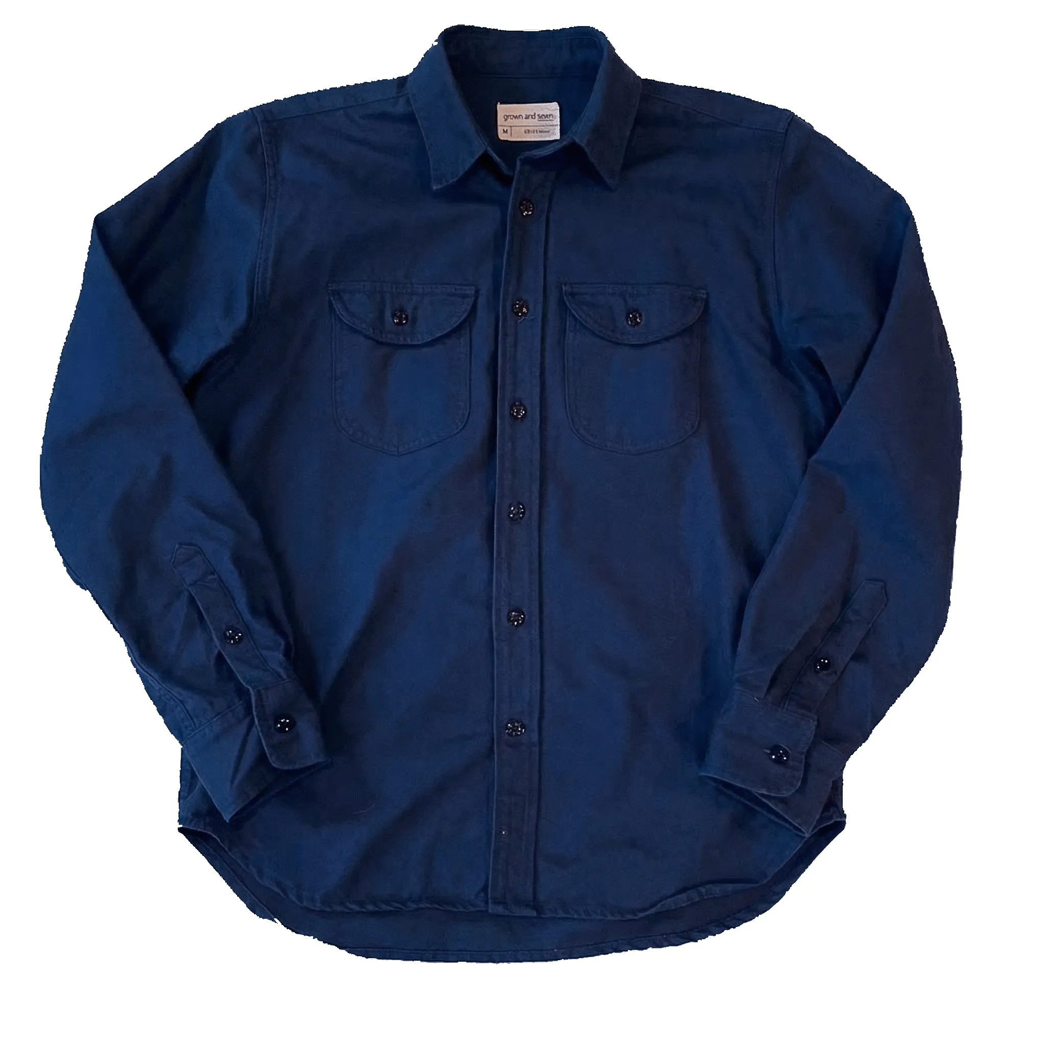 Walsh Work Shirt - 8 oz. Brushed Canvas - Navy sold by Grown & Sewn product image thumbnail 2