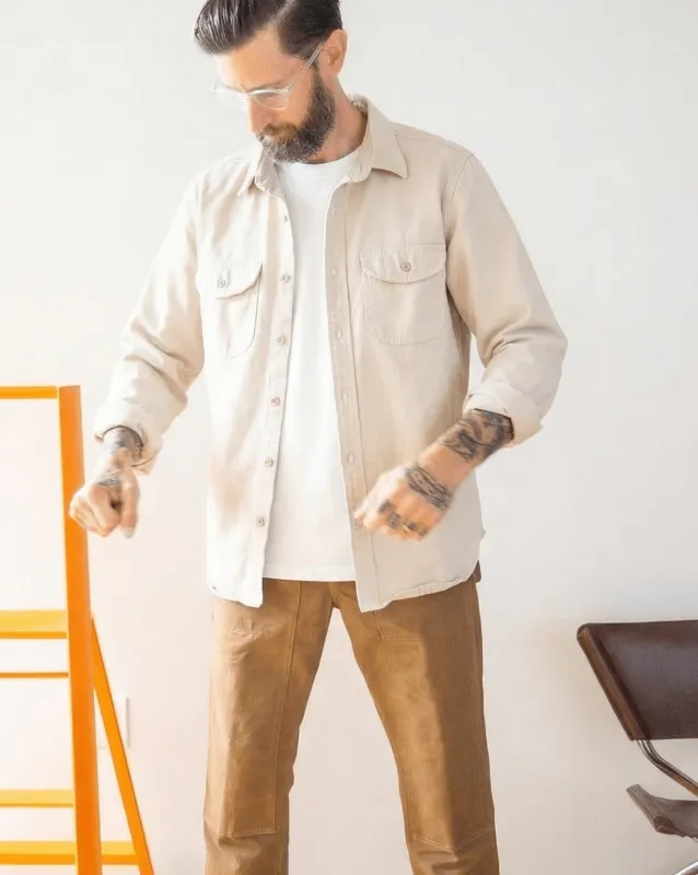 Walsh Work Shirt - 8 oz. Brushed Canvas - Natural sold by Grown & Sewn