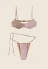 Woman bikini F**K Bra with Ferretto e Slip Brasiliano Adjustable Gold 0932-GD sold by F**K Official