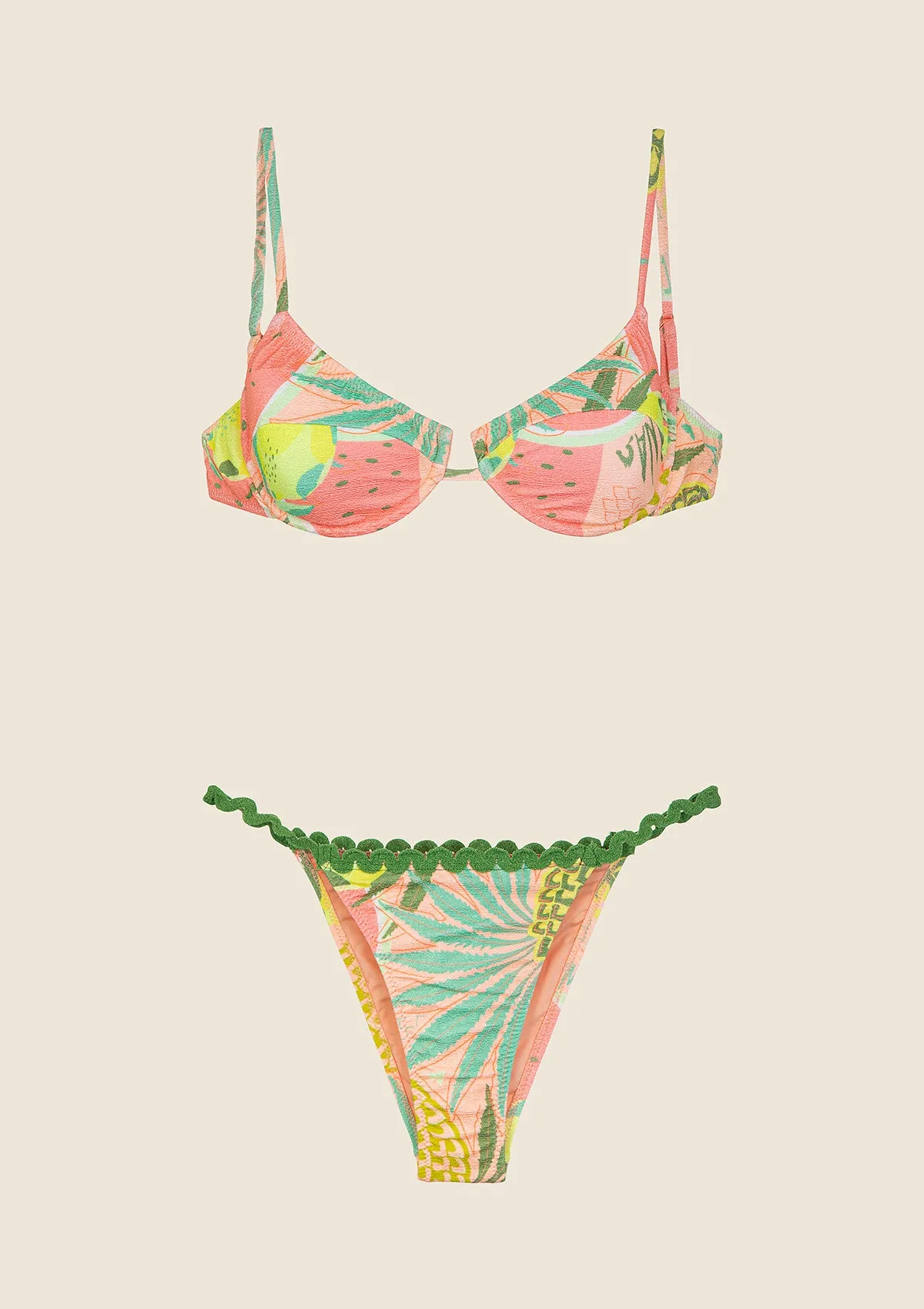 Woman bikini F**K Bra with Ferretto e Slip Adjustable Fantasy 0622-X12 sold by F**K Official product image thumbnail 3