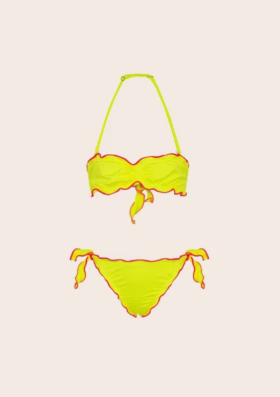 Bikini girl F**K Band with Slip Adjustable Fluo yellow G1M02ba-Fy sold by F**K Official