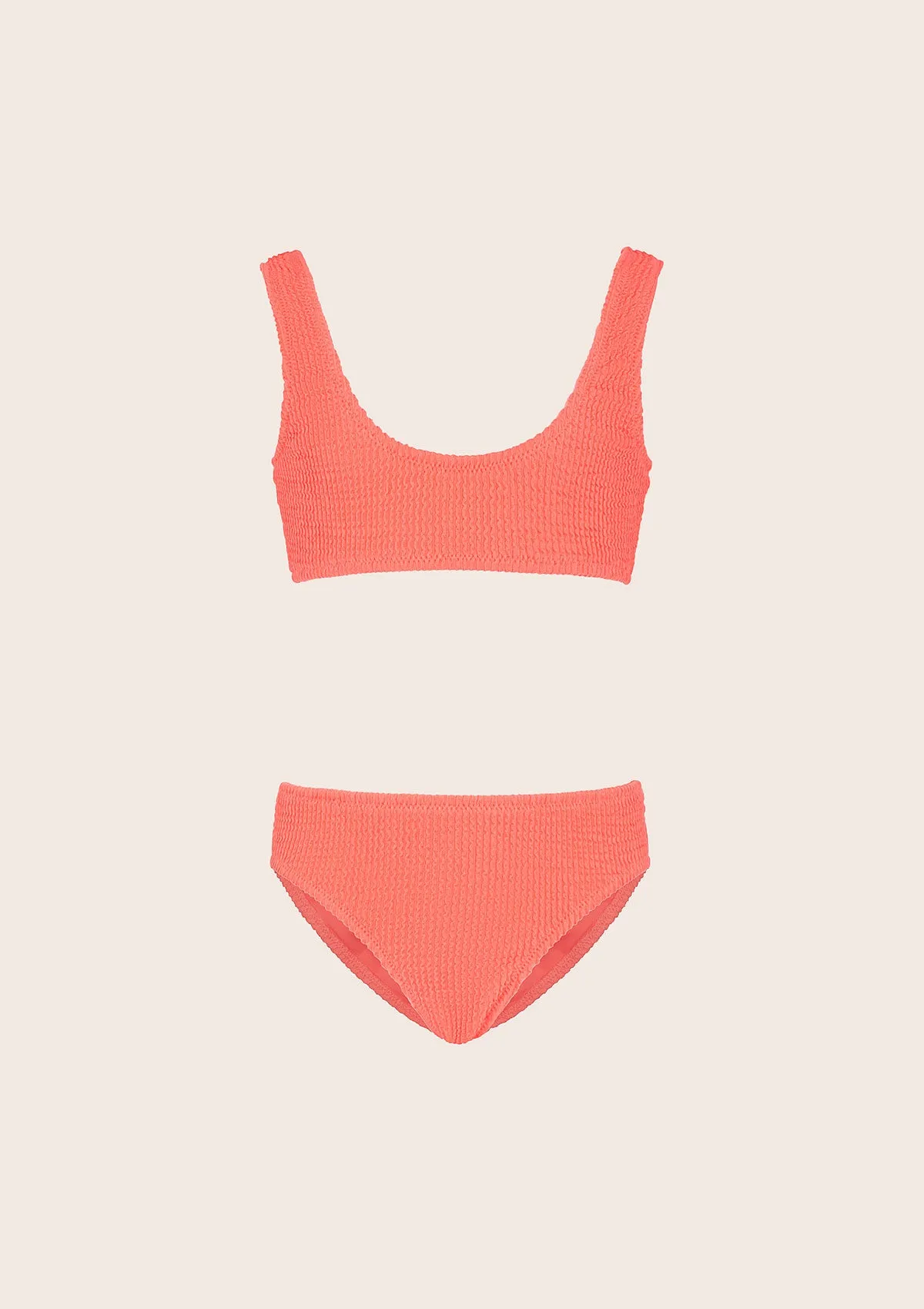 Bikini girl F**K Top with Slip Fixed Coral Fluo G1L02UF-FC sold by F**K Official