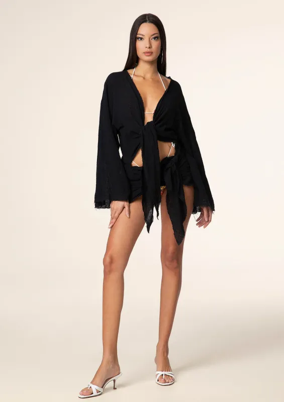 Caftano short woman F**K Black 0759-BK sold by F**K Official