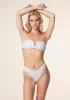 Bikini Donna F**K Fascia a V con Ferretto e Slip Americano Fisso Bianco 1145-WH sold by F**K Official